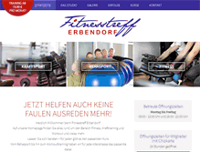 Tablet Screenshot of fitnesstreff-erbendorf.com